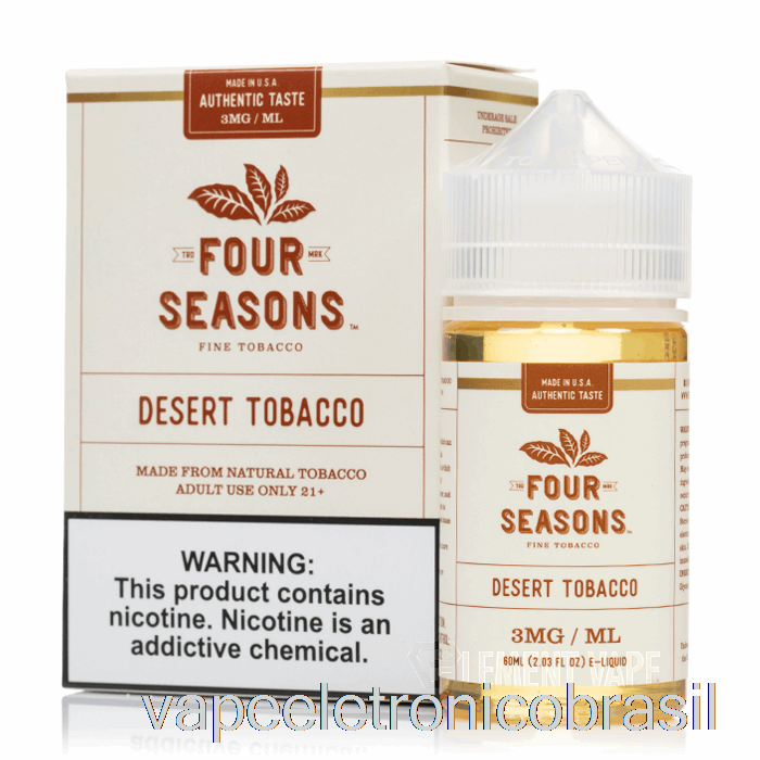 Vape Vaporesso Tabaco Deserto - Quatro Estações - 60ml 18mg